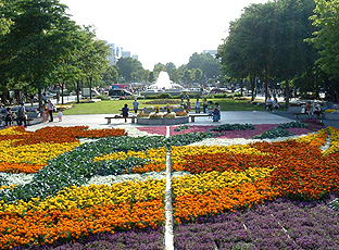 Sapporo Odori Park - Flower bed